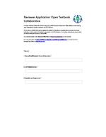 Open Textbook Collaborative Review Application Form